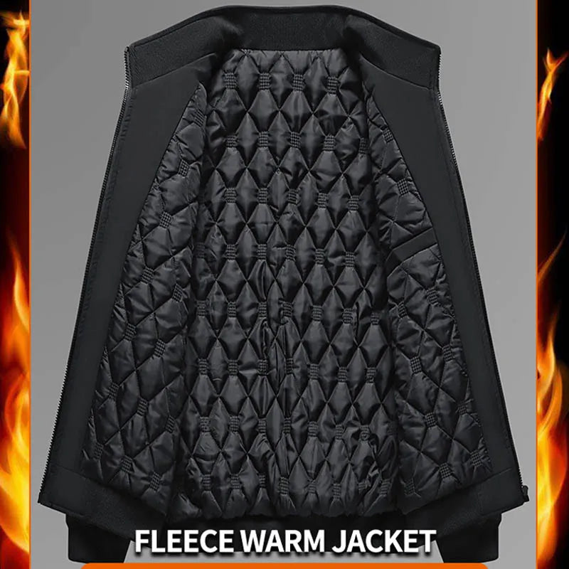 Plus Size 6XL 7XL 8XL Men's Coat Windbreaker Winter Fleece Coats For Men
